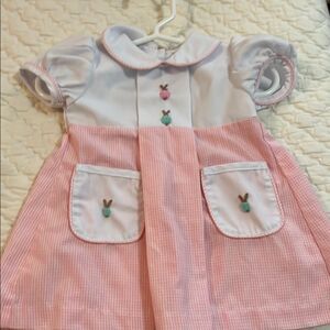 Adorable Pink and White Baby Dress